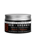 Organic Deodorant — Charcoal + Peach & Papaya