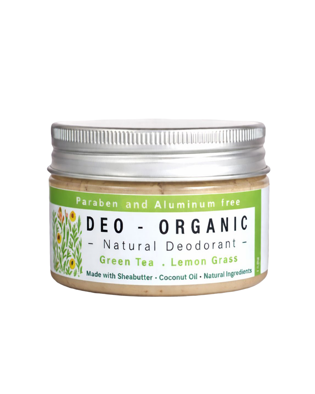 Organic Deodorant — Green Tea & Lemongrass