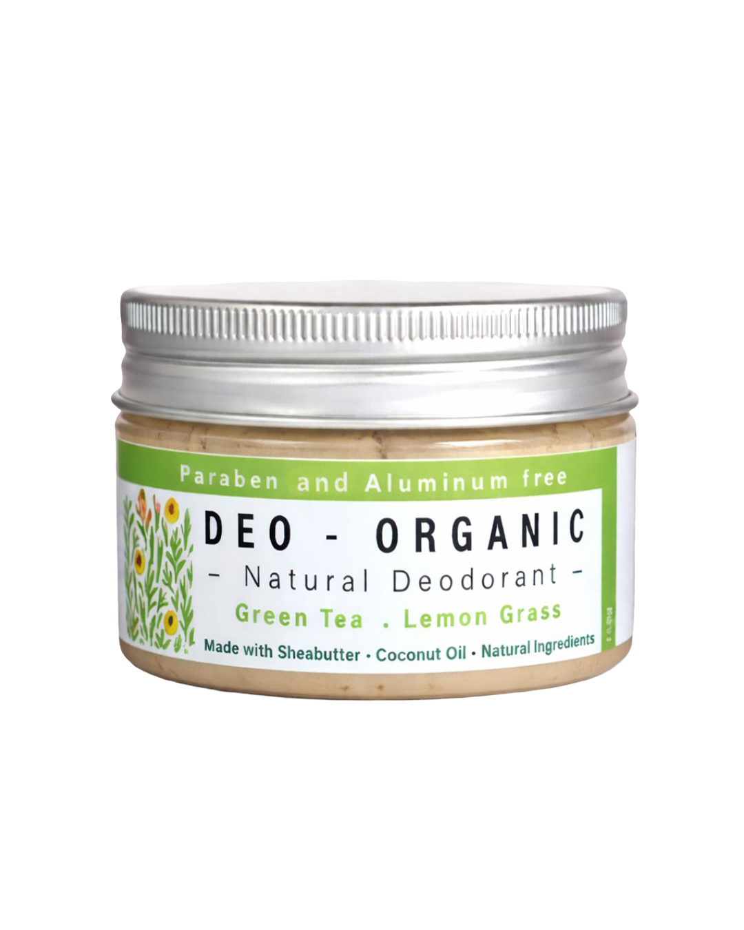 Organic Deodorant — Green Tea & Lemongrass