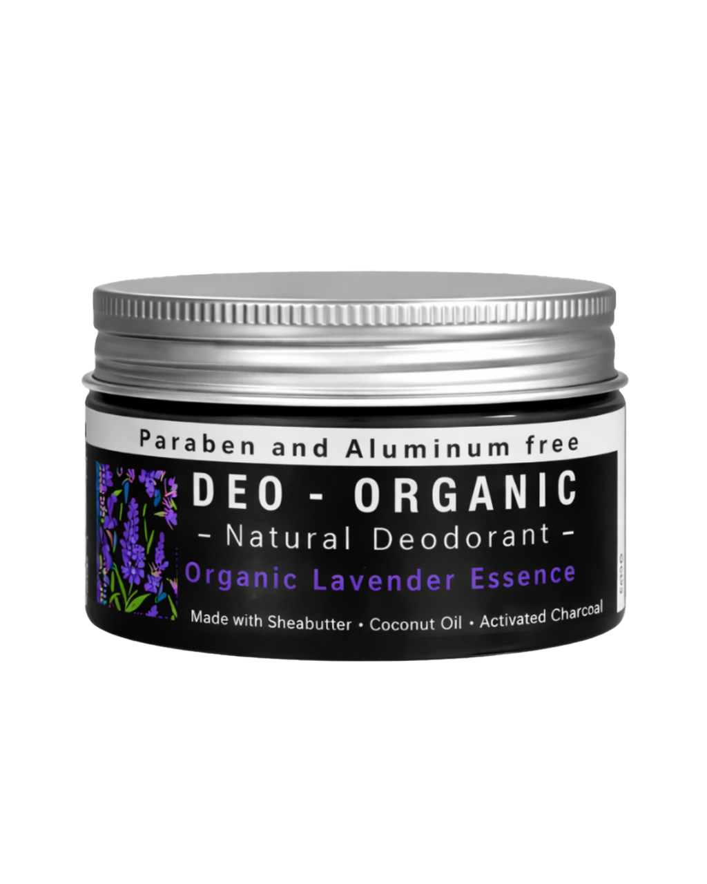 Organic Deodorant — Charcoal + Lavender