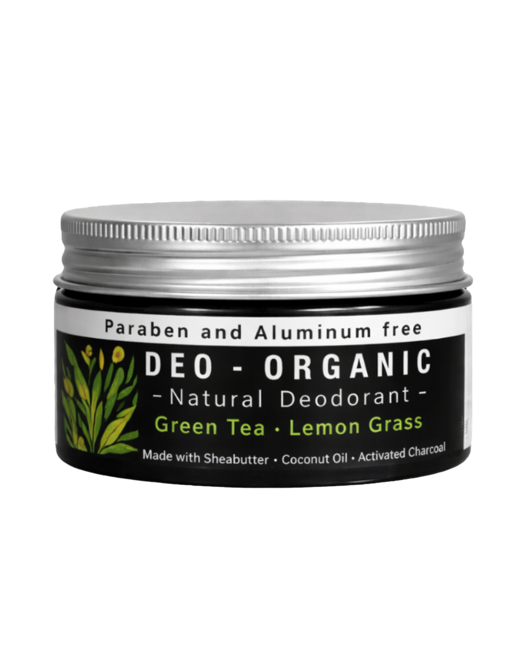 Organic Deodorant — Charcoal + Green Tea & Lemongrass