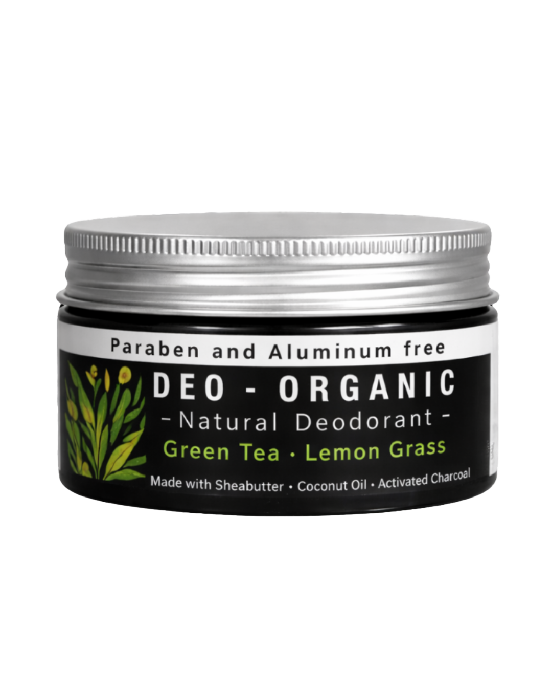 Organic Deodorant — Charcoal + Green Tea & Lemongrass