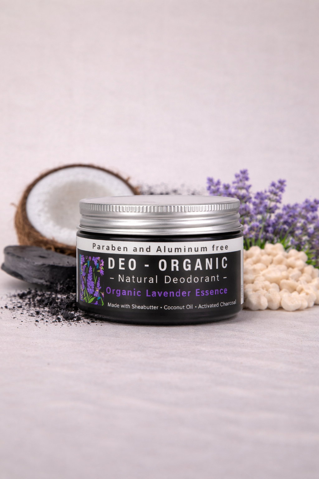 Organic Deodorant — Charcoal + Lavender